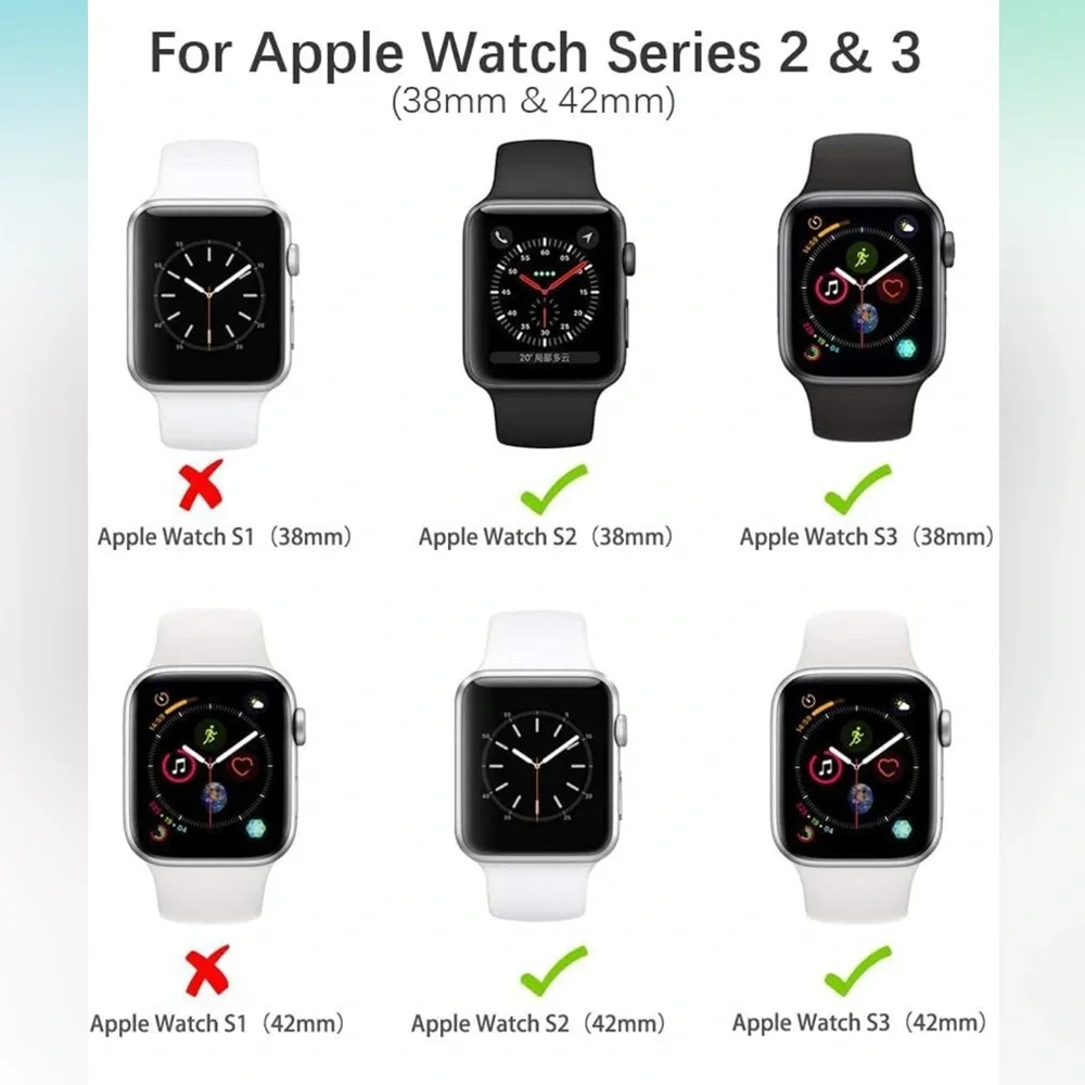 🆕 BAND for Apple Watch Waterproof Case for 38mm Watch Band and Screen Protector